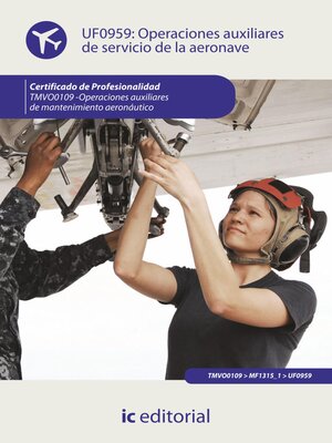 cover image of Operaciones auxiliares de servicios de la aeronave. TMVO0109